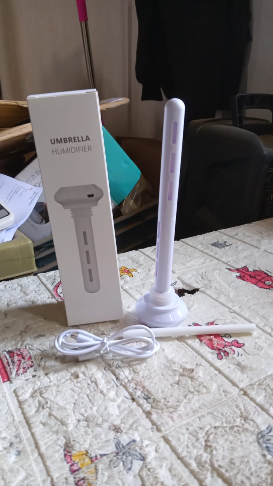 0320 Mini Portable Humidifier for Car, Personal USB Powered Bedroom Quiet Humidified Ultrasonic Cool Mist Humidifier Plants, Car, Travel, Office, Hotel (1 Pc)