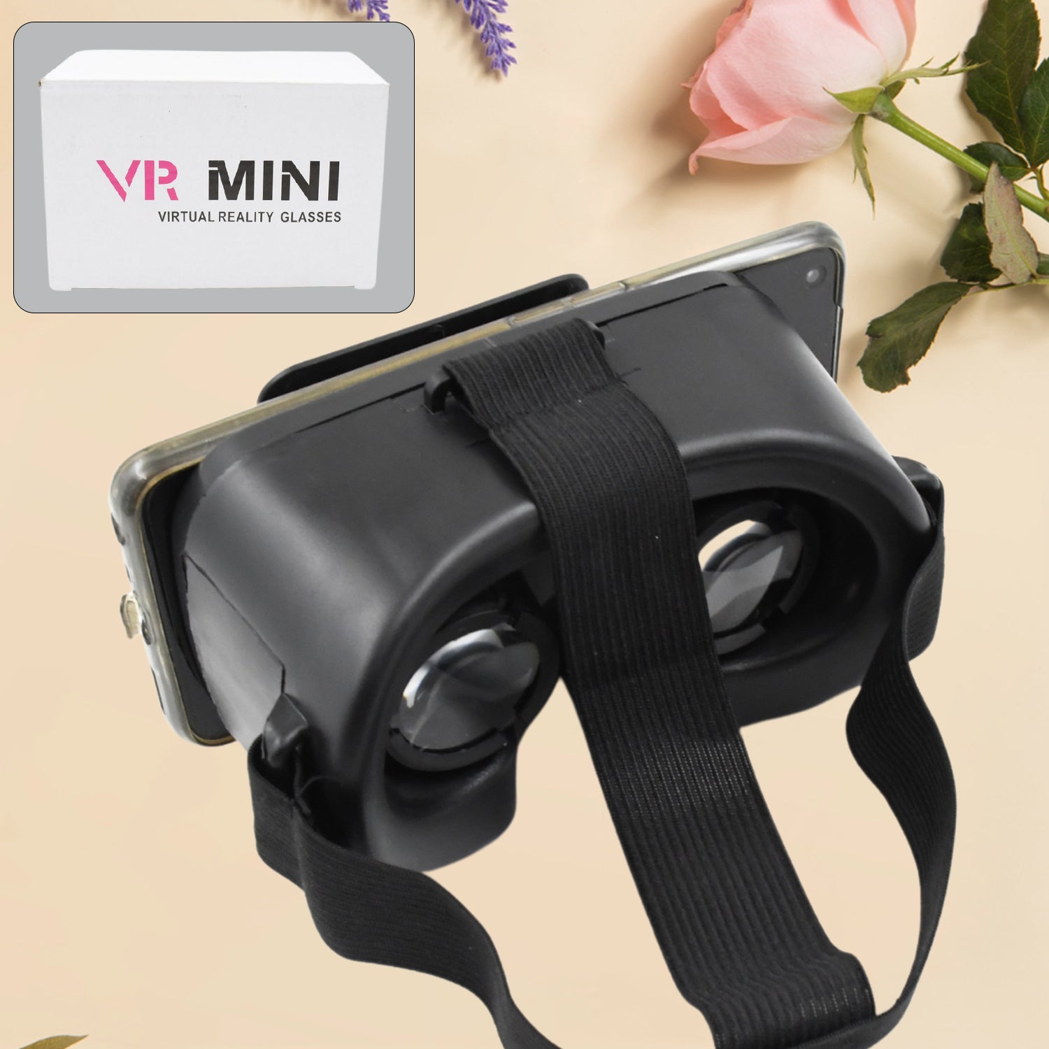 12838 3D VR Glasses Virtual Reality Goggles Headset for All Smartphone VR Goggles-For 3D VR Movies Video Games (1 Pc)