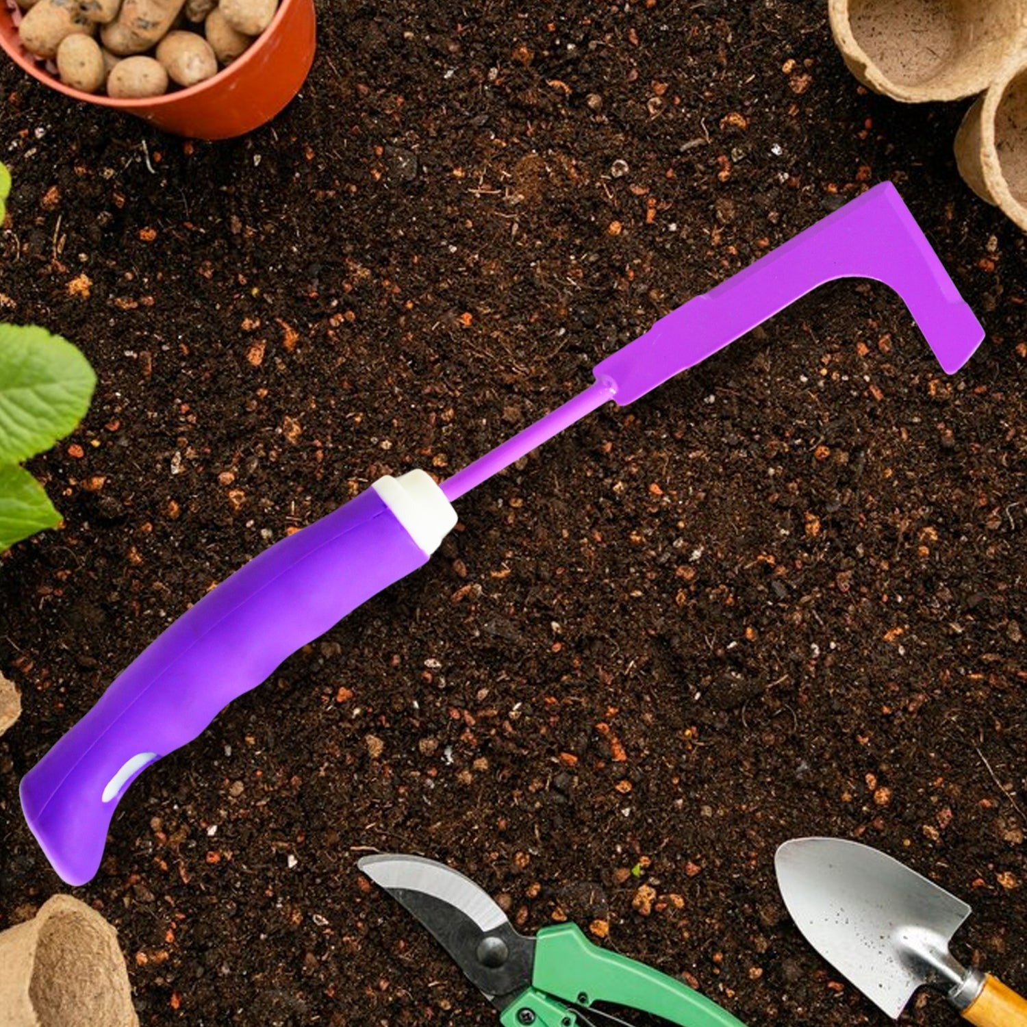 Heavy Duty Garden Tools, Gardening Tools Kit for Home Garden, Indoor and Outdoor Gardening for Plants, Agriculture, and Soil Tools (1 Pc) (6 Different Types Tool)