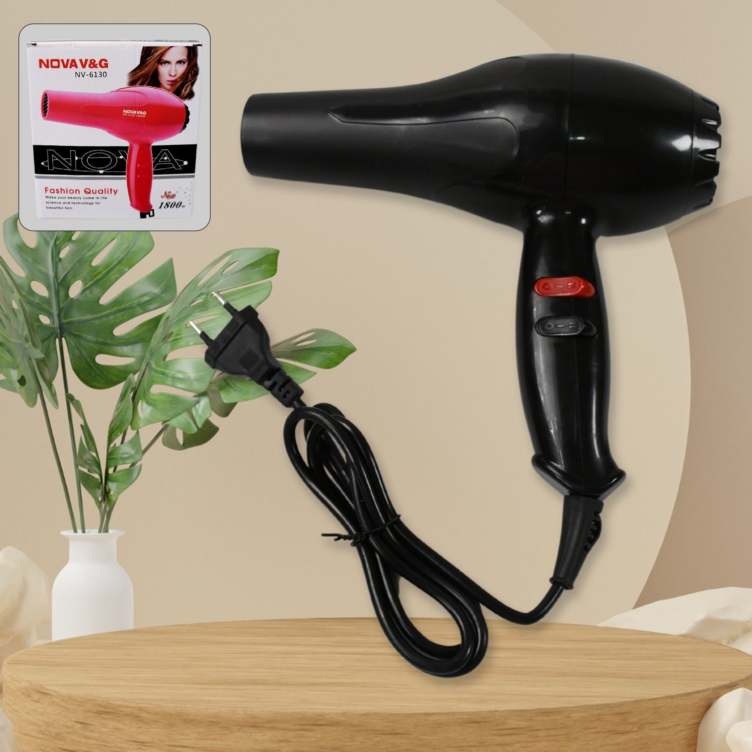 13025 Professional Multi Purpose Hair Dryer Salon, Hair Dryer 2 Speed Settings For Women And Men (1800 Watts)