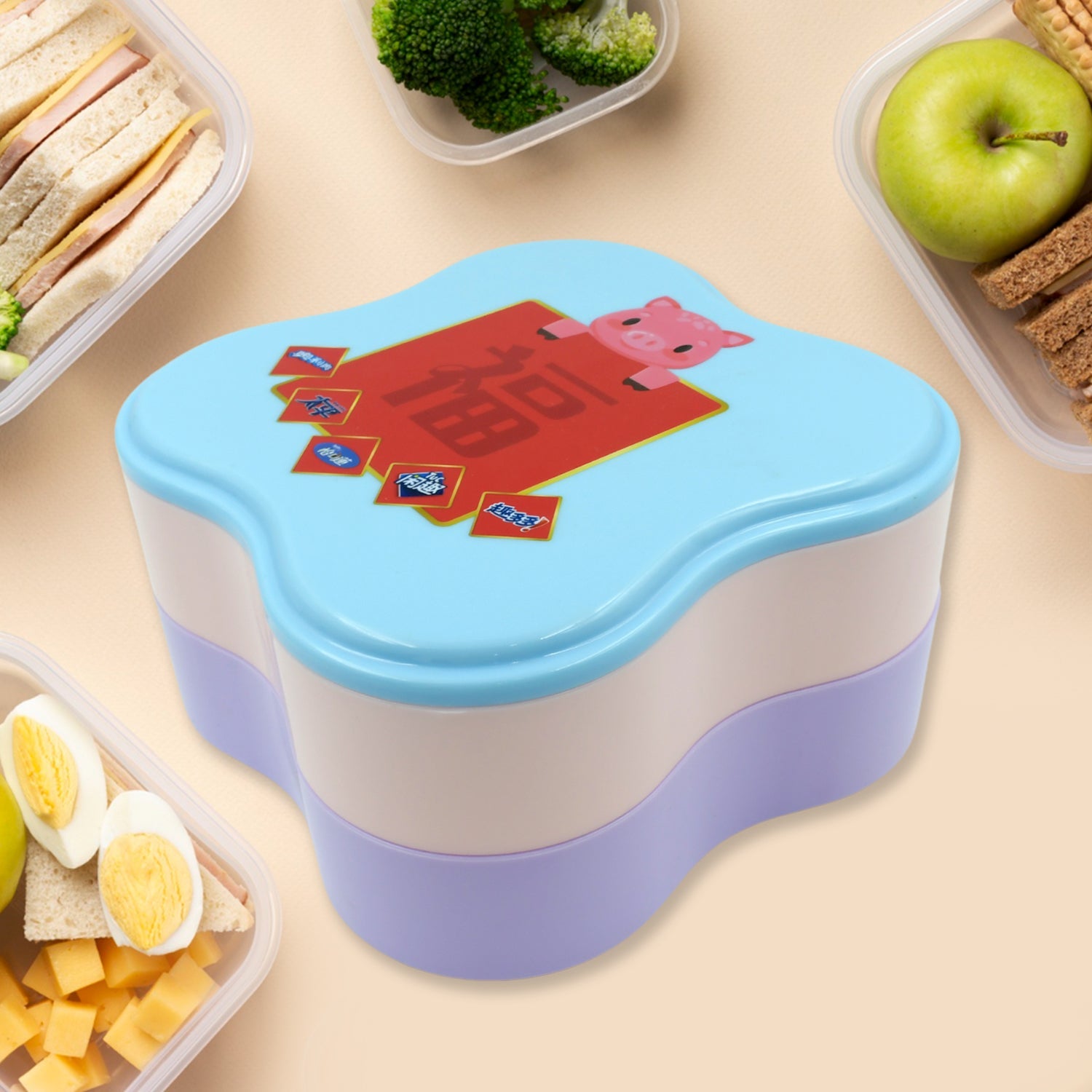 8172 Double layer Multipurpose Storage Box High Quality Plastic Box Multi-function 2layer Box