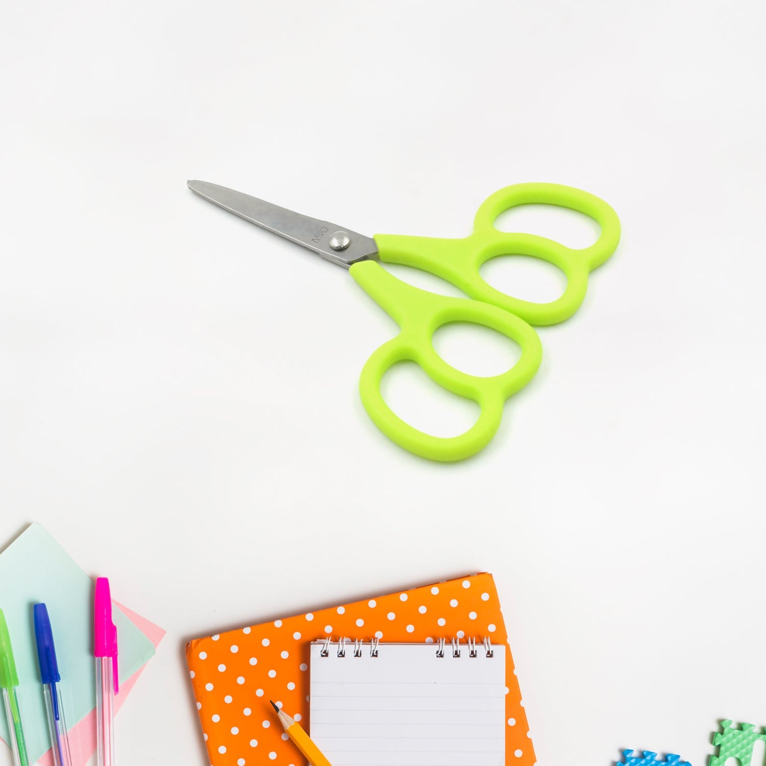 7563 Stainless Steel Double Grip Scissors, Multipurpose | Comfort Grip Handle and Stainless Steel Blades | Paper, Photos, Crafts, All Purpose, Office (1 Pc)