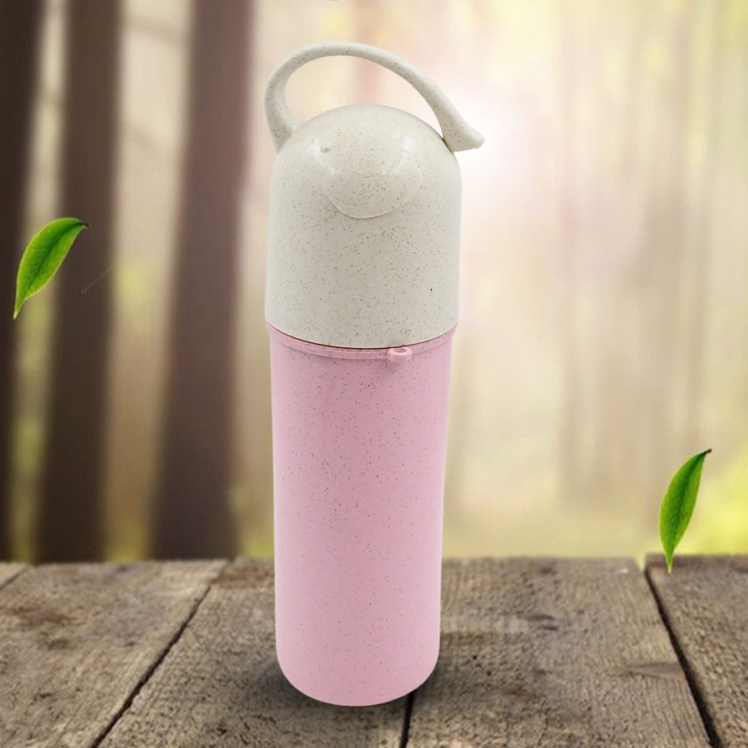 13075 Travel Coffee Cup Portable Water Bottle Wheat Straw Coffee Tea Mug Coffee Mug with Lids & Handle for Coffee Tea Portable for School (300 ML Approx)