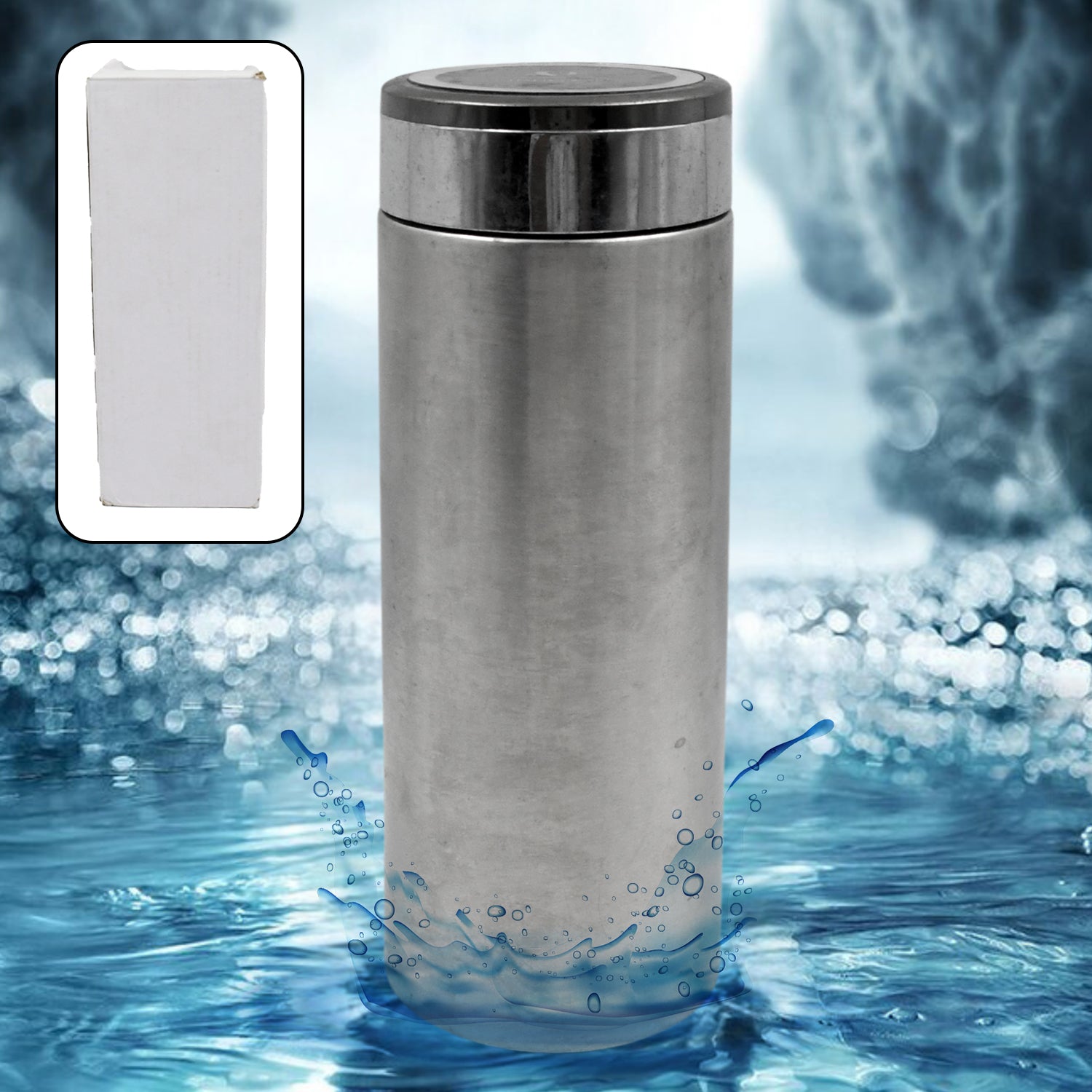 8366 Multifunctional Double-Wall Thermos Water Bottles, Spill Proof with Leakproof Drinking Cup for Office Mug, Home, Travel, School