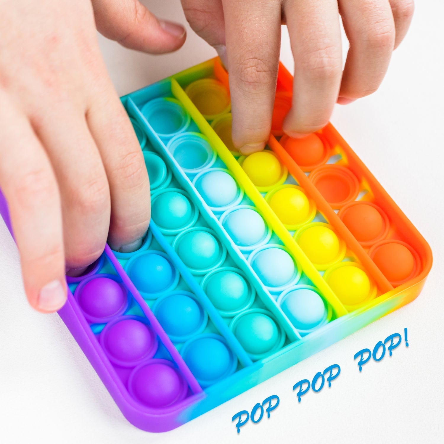 4478 Square Popit Toy Special Needs Silicone Stress Relief Toy For Kids & Adult All Use Toy
