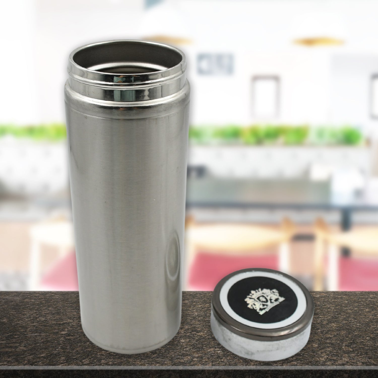 12769 Stainless Steel Water Bottle Leak Proof, Rust Proof, Hot & Cold Drinks, Gym Sipper BPA Free Food Grade Quality, Steel fridge Bottle For office / Gym / School (350 ML Approx)