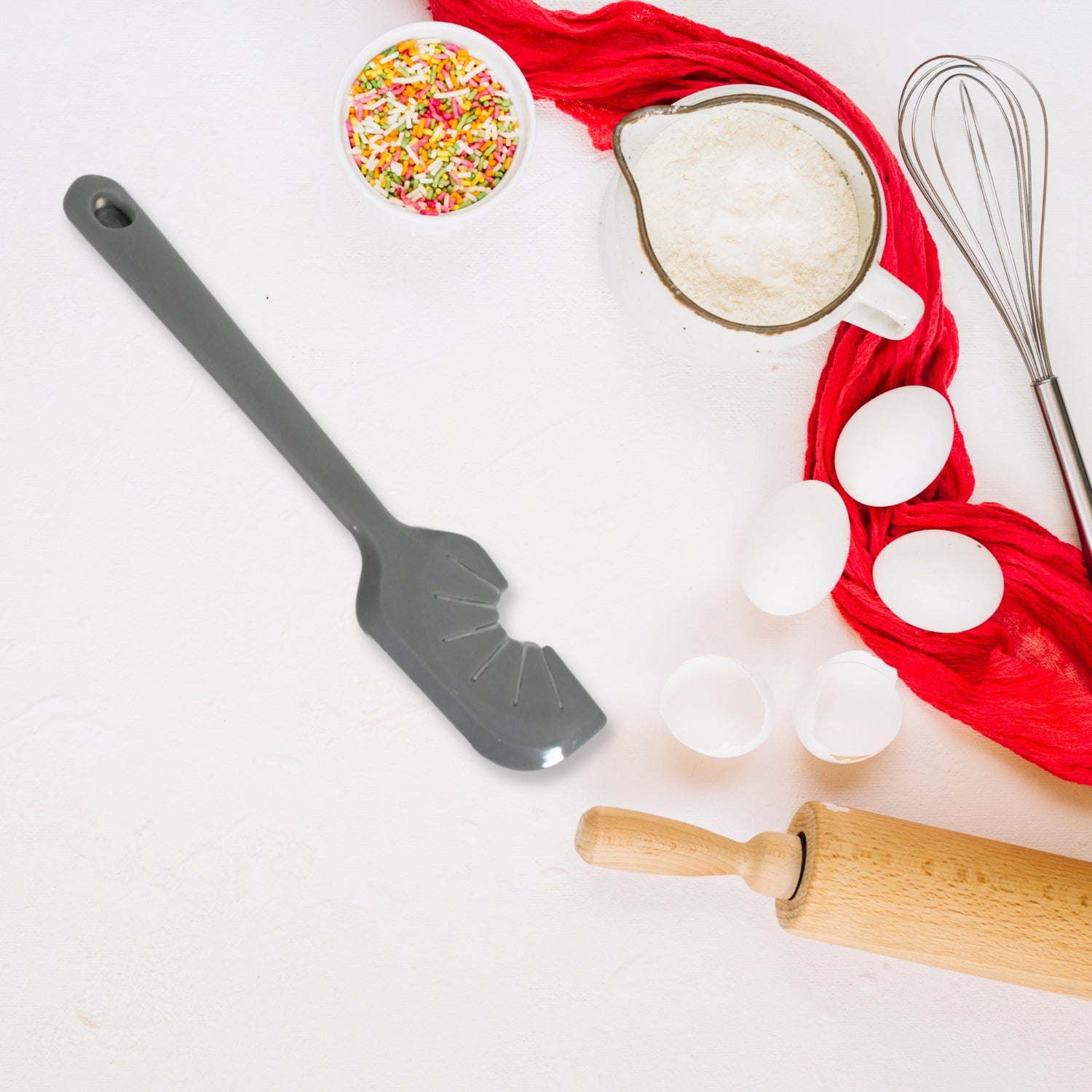 5646 Silicon Whisk Cleaner Kitchen Tool / Whisk Scraper Tool (1Pc)