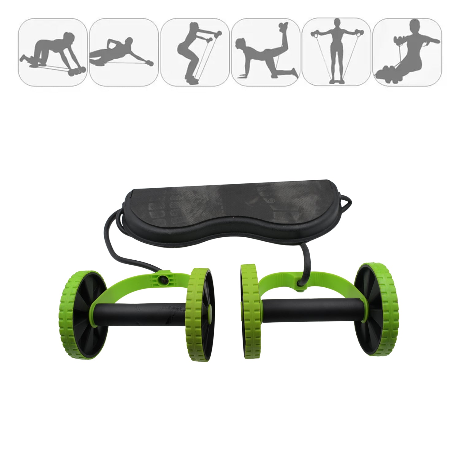 7246 Professional Fitness Imported Ab Builder Ab Care Xtreme Fitness Resistance Exerciser Resistance Tube Ab Slimmer Rope Exerciser Body Building Home Gym Trainer for Both Men & Women (1 Pc)