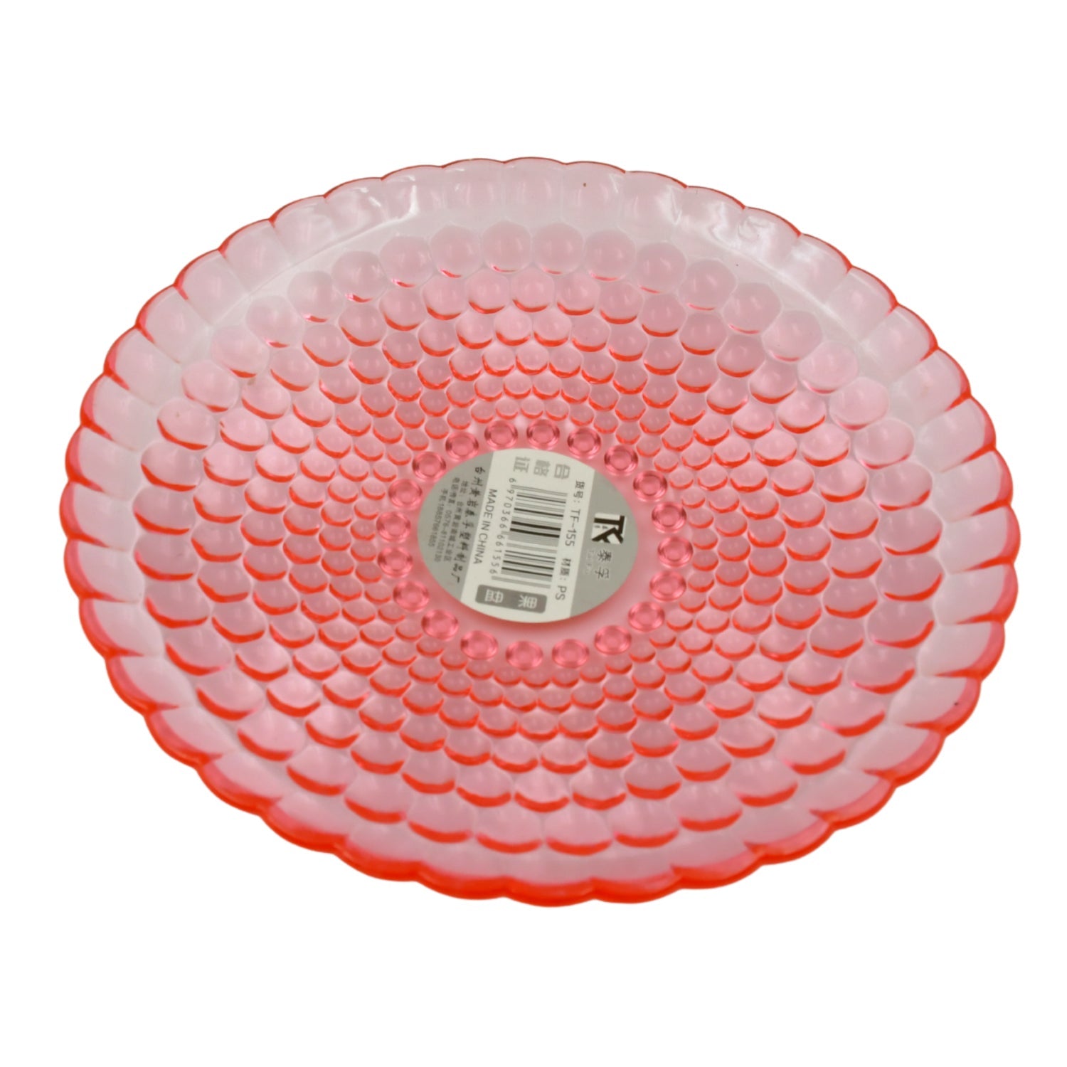 Round Plastic Dinner Plate / Tray / Snacks / Breakfast Plate friendly Plastic Plate for Kids Party Supplies Birthday Holiday Party Dinnerware Supplies (1 Pc)