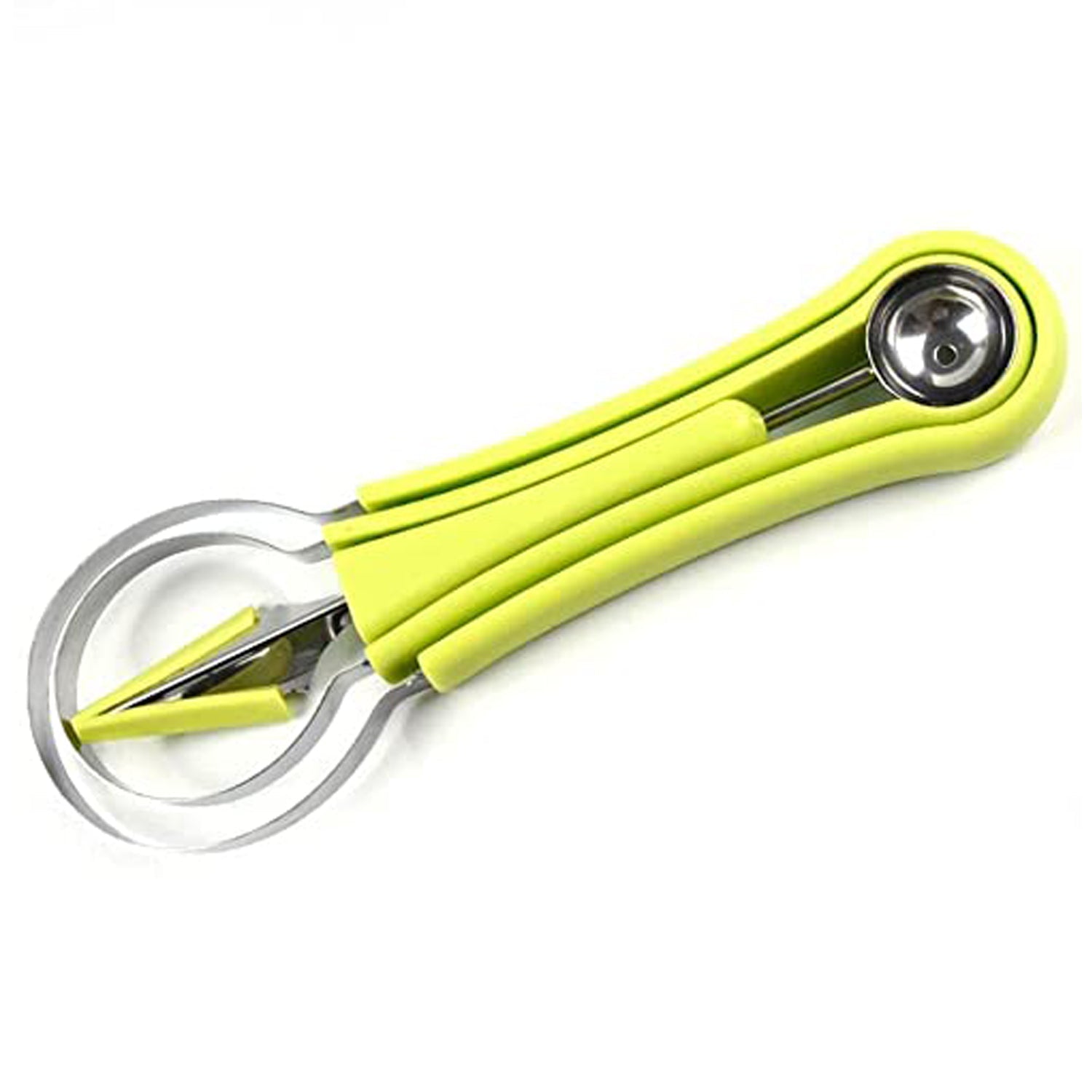 2606 4 in 1 Stainless Steel Melon Baller Seed Remover, Sorbet Dessert Ball Spoon, Fruit Digging Spoon, Double Sided Fruit Scooper, Watermelon Baller Scoop
