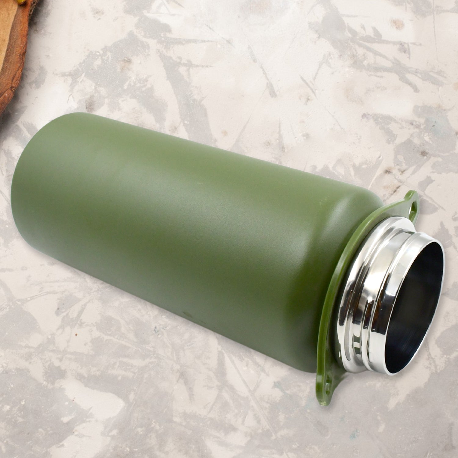 13039 Stainless Steel Water Bottle with Straw, Strap & Handle Vacuum Insulated Thermos Flask Double-Walled Coffee Thermos Flask Leak-proof Water Bottle for Sports, Fitness, Gym (1500ML)