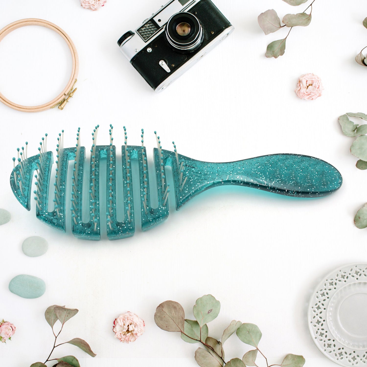 Anti-static Scalp Massage Hair Brush Comb for Curly Straight Hair, Womens Hair Brush Wet, Detangling Brush for Curly Hair Detangler, Wet Hair Brush Detangler, Girls Hair Brush (1 Pc )