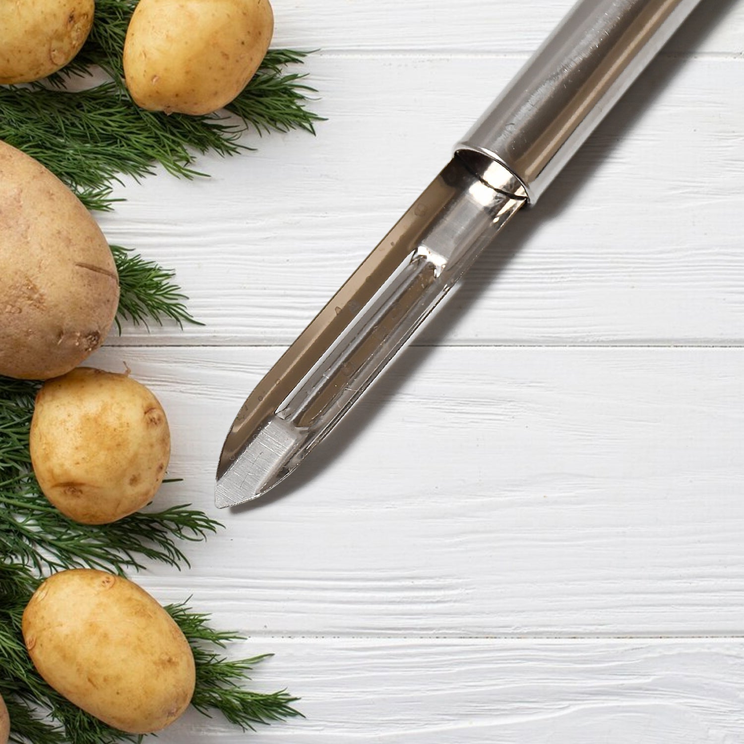 5639 Multi-Purpose Stainless Steel Peeler With Handle For Vegetables, Potato Peeler, Carrot, grated, Suitable for Peeling and shredding Fruit and Vegetables Kitchen Accessories, Piller (12 Pcs Set)