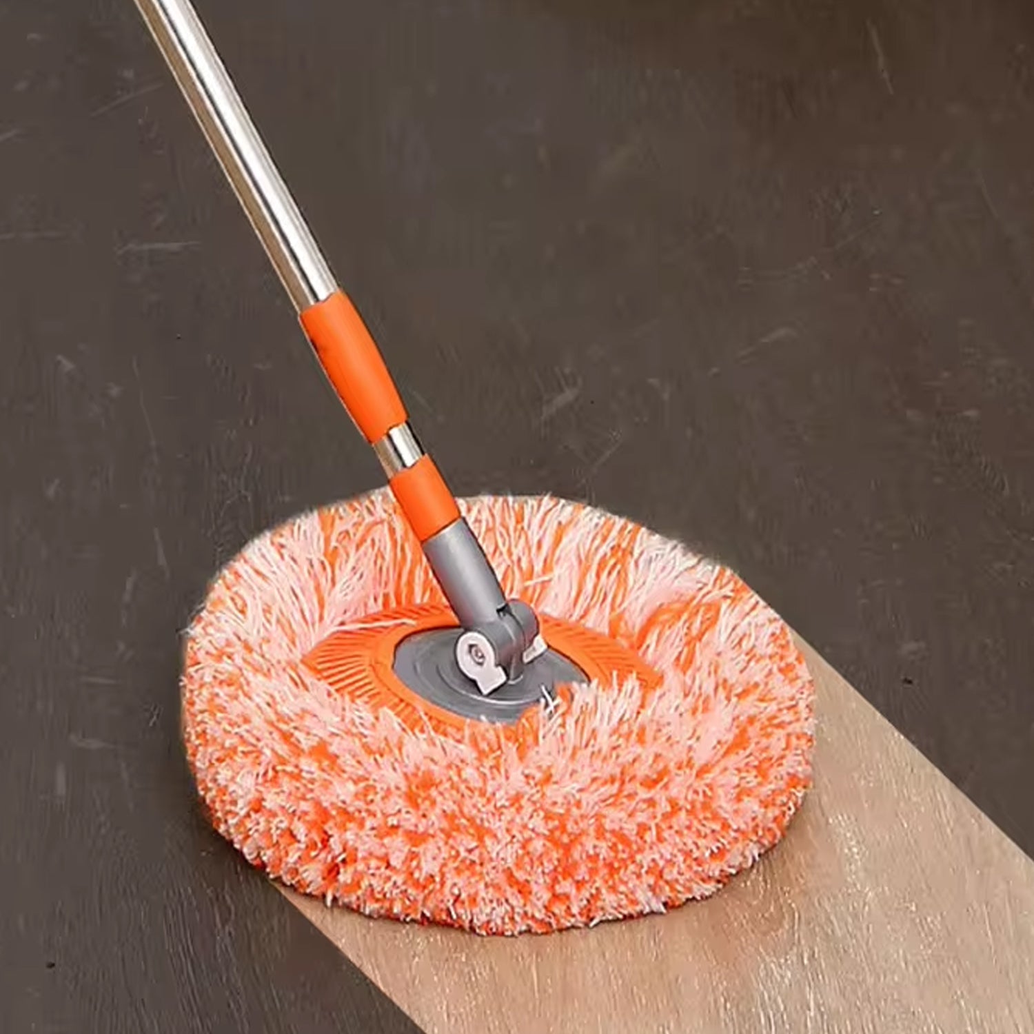 17963 360° Rotatable Ceiling Dust Cleaning Mop Extendable Long Lightweight Handle Mop Heads Pad, Spin Scrubber for Ceiling Floor Bathroom Kitchen Tile