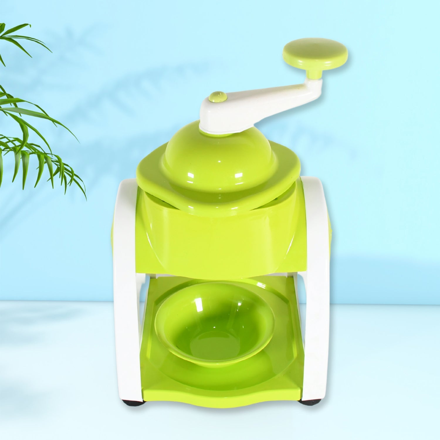 8202 Miracle Small Plastic Ice Gola Maker Ice snowmaker Machine | Ice Crusher | Indoor Outdoor Manual With Steel Blade & Anti slip Grip (1 Pc)