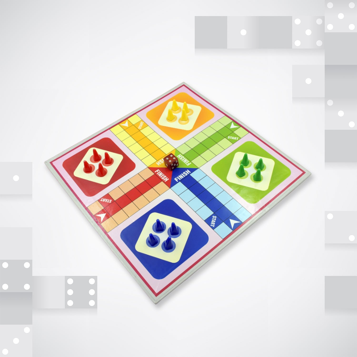 4366 Family Board Game with Two Modes | Two Side Different Ladder, Ludo Games for Children and Families | 2 to 4 Players - Age 3 Years and Above (2 in 1)