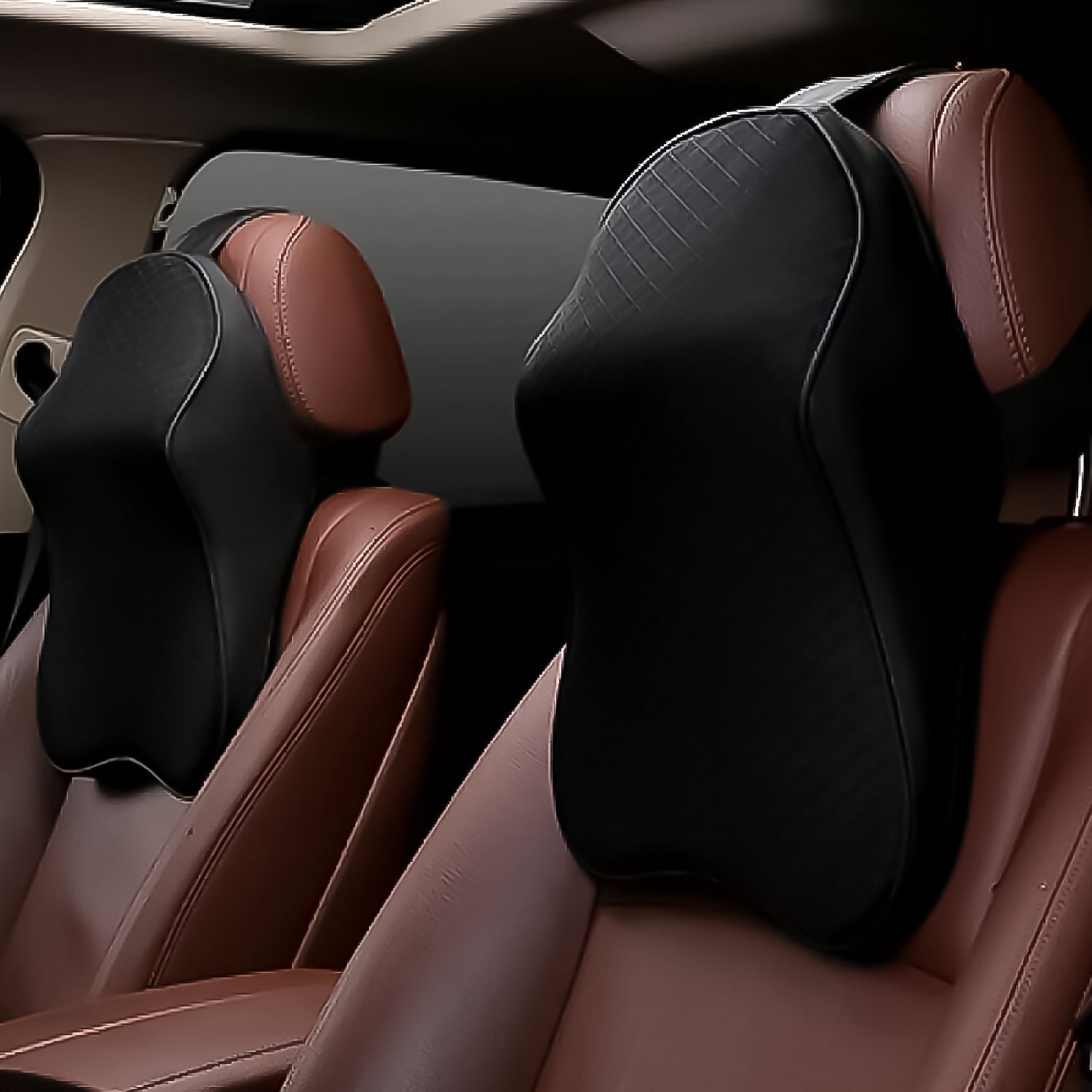 8595 Car Neck Pillow Car Neck Headrest Pillow Memory Foam Car Accessories Cushion Car Seat Head Support Neck Protector Car Seat Neck Pillow, for Driving (1 Pc)