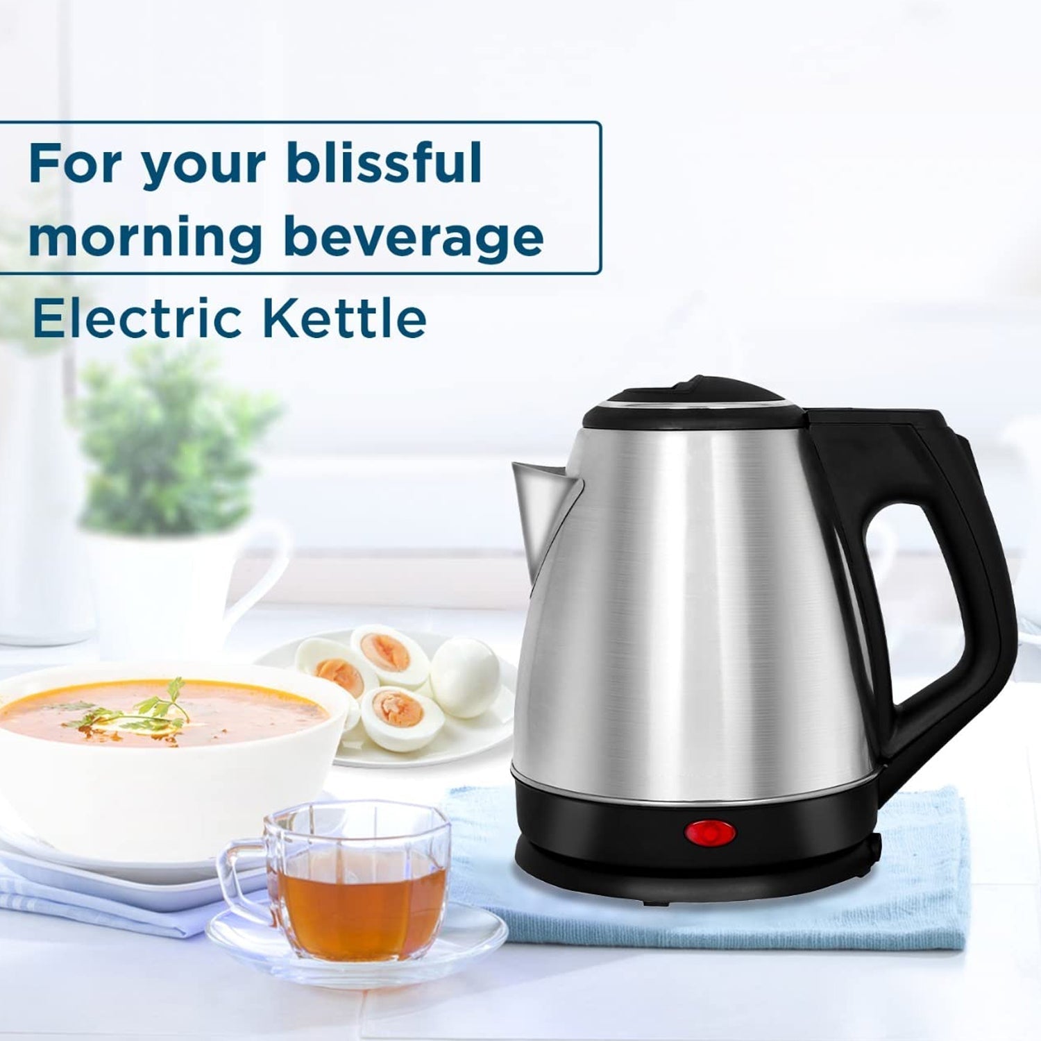2151A Electric Kettle | Super fast Boiling | 2Litres | Water Tea Coffee Instant Noodles Soup