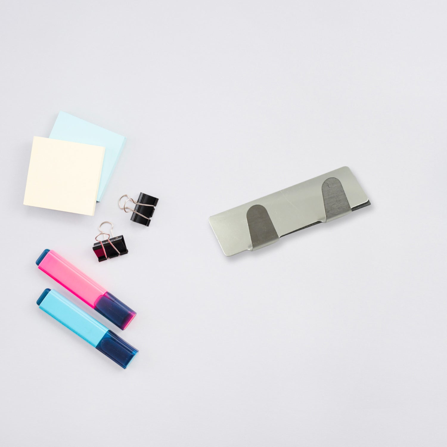 9414 Multipurpose Stainless Steel Self Adhesive Wall Hanging Hooks Sticker Hook,Suitable For: Wall Paper, Calender, Bathroom Tiles, Kitchen, Key Hange and etc Double Hook (6 Pc Set)