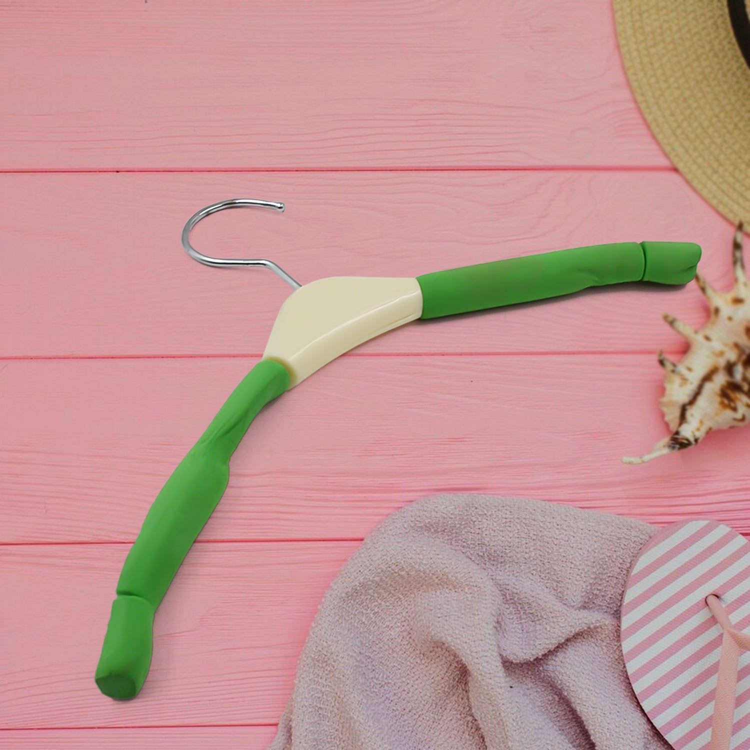 Solid Sponge Hanger Non-Slip Hanger Home No Trace Clothes Hanging Pants Clip Clothing Store Hangers, Clothes Hanger for Closet Wedding Dress Women, Men, Children Clothing (1 Pc / Mix Color)