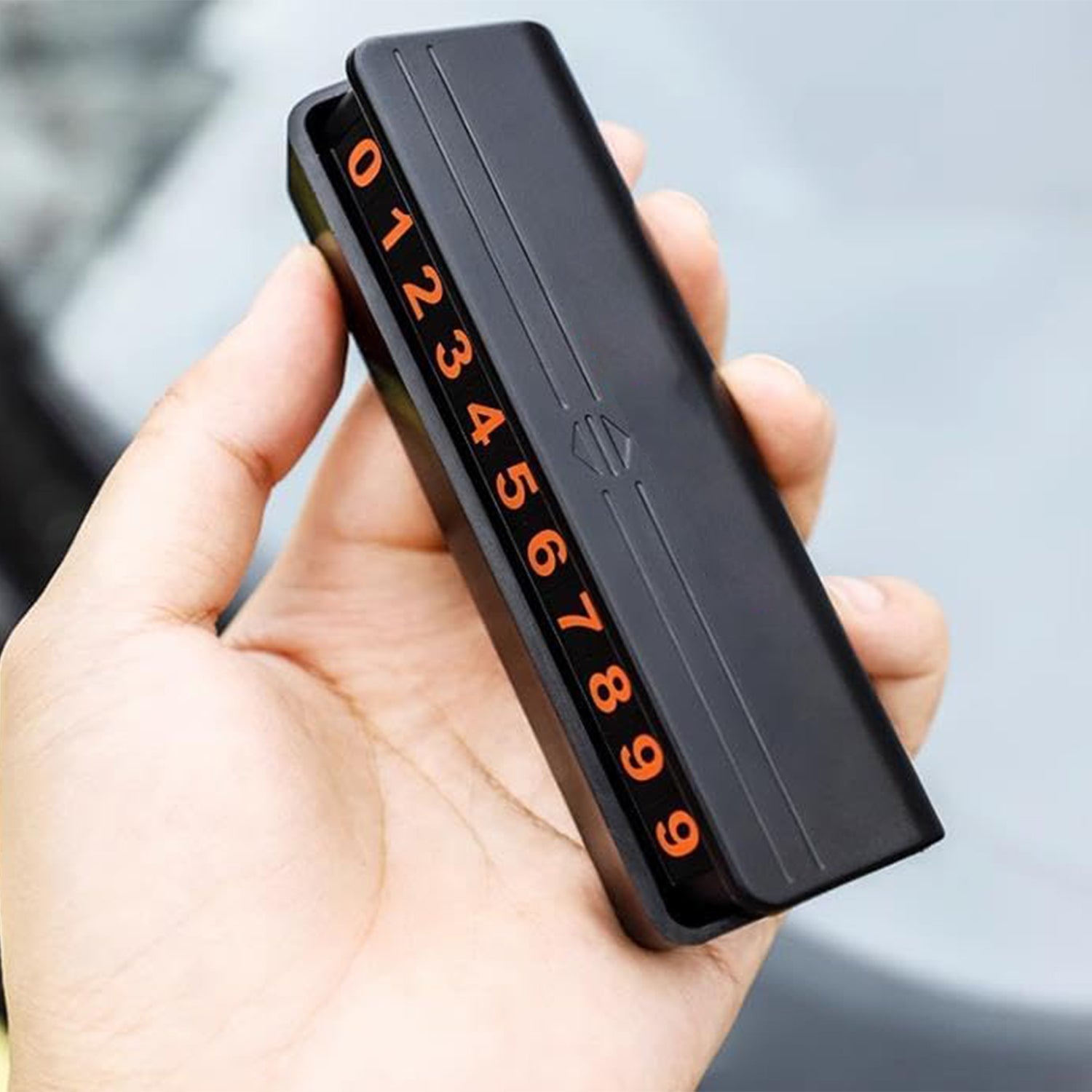 8750 Temporary Car Parking Mobile Number Display with Magnetic Numbers Stickers,Car Parking Magnetic Mobile/Telephone Number Plate (1Pc)