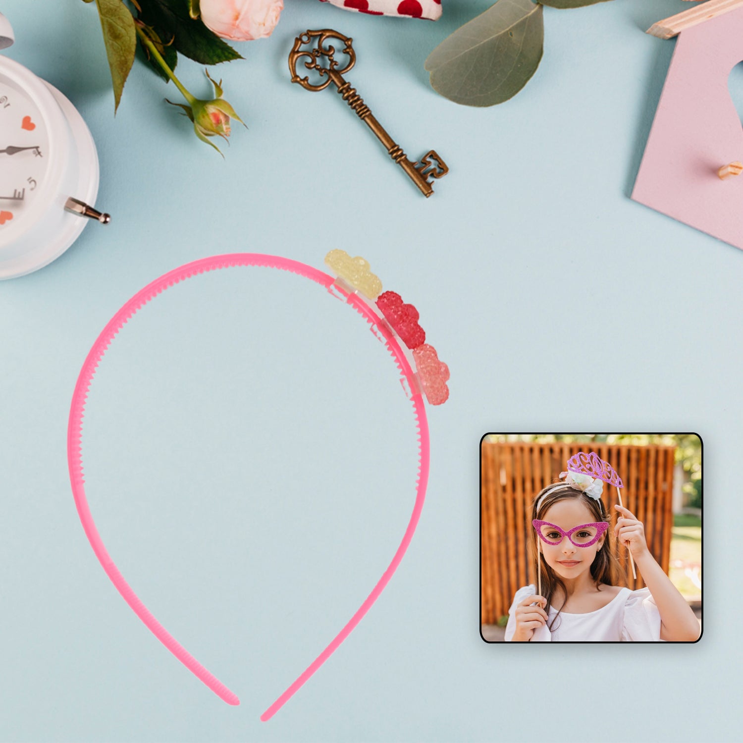 12632 Stylish Hair Accessories, Hairband / Headband for Baby Girls / Women / Hair Band Stretch Hair Accessories for Women Girls Hair Accessories Multicolor / Mix Designs