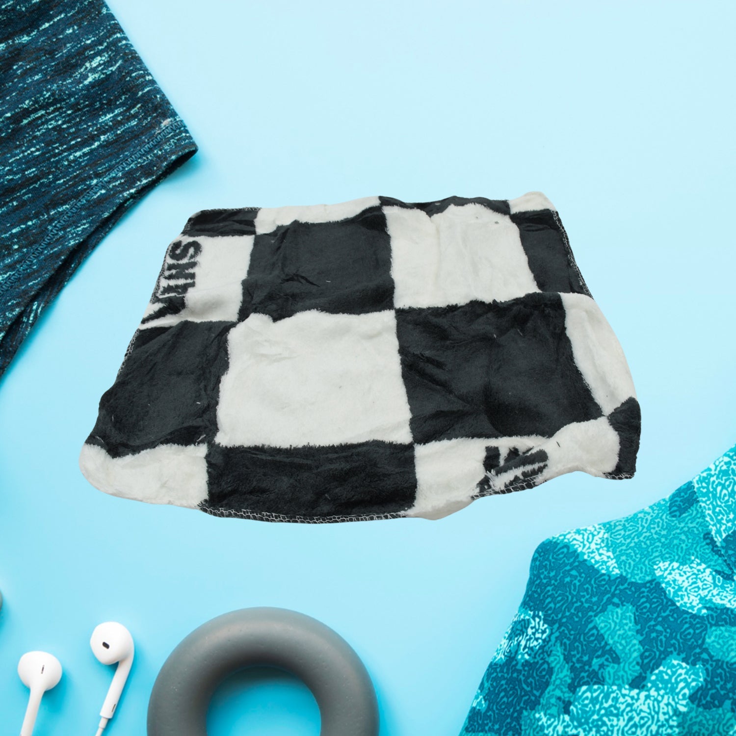 8802 Cotton Hand Towel Microfiber wash Basin Hanging Hand Towel Napkin Microfiber Cloth Cartoon Kitchen Accessories, Travel Friendly | Home & Kitchen Use ( 7 pcs Set )