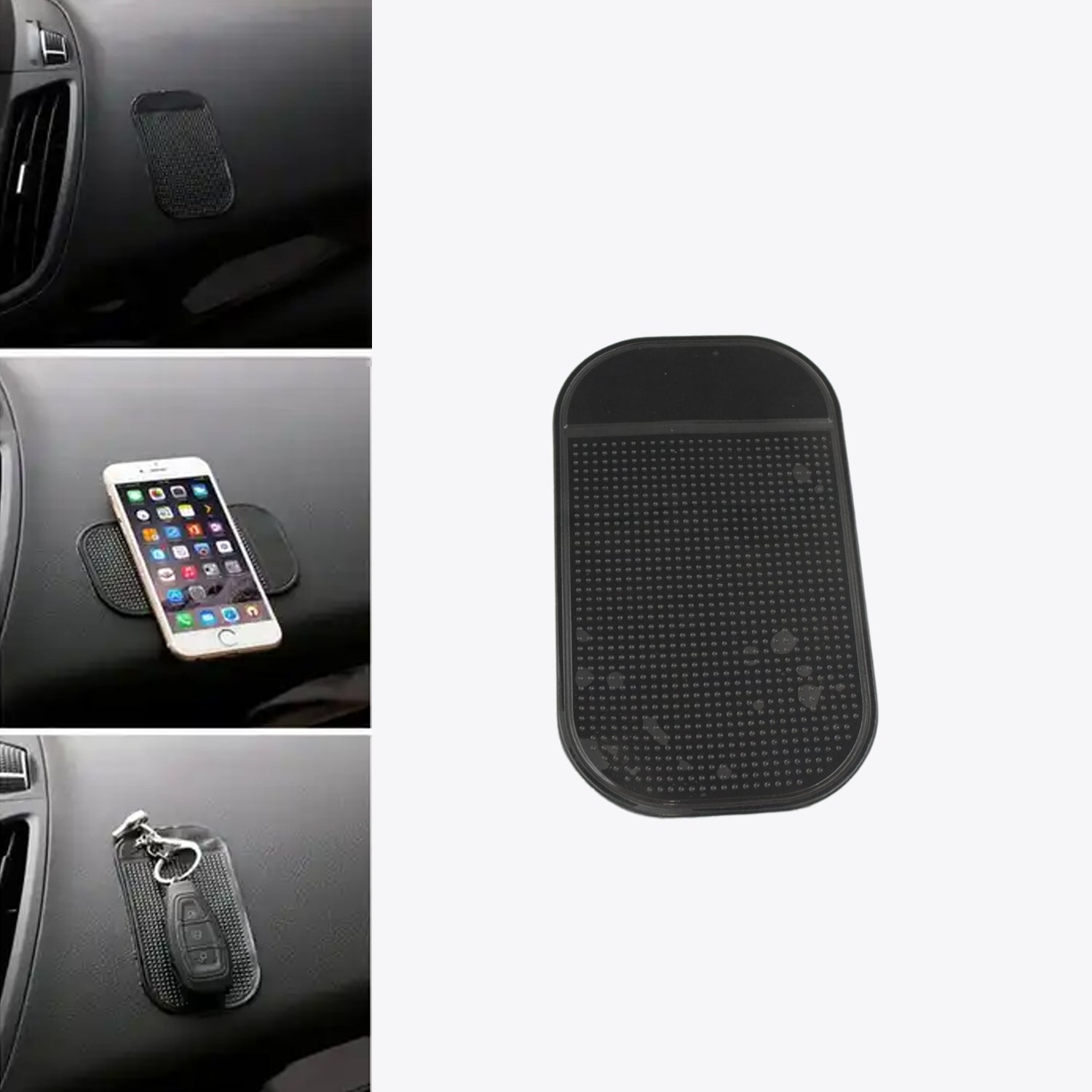 4303 Car Non-Slip Mat Car Holder, Non-Slip Mat Anti-Slip Car Gel Pads Adhesive Mat Non-Slip Mat Car Dashboard for Other Equipment such as Mobile Phones Keys Glasses (1 Pc)