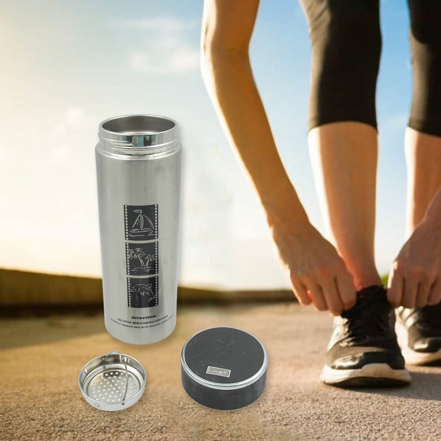 8488 STAINLESS STEEL HYDRA VACUUM INSULATED FLASK WATER BOTTLE (1 pc 420ML)