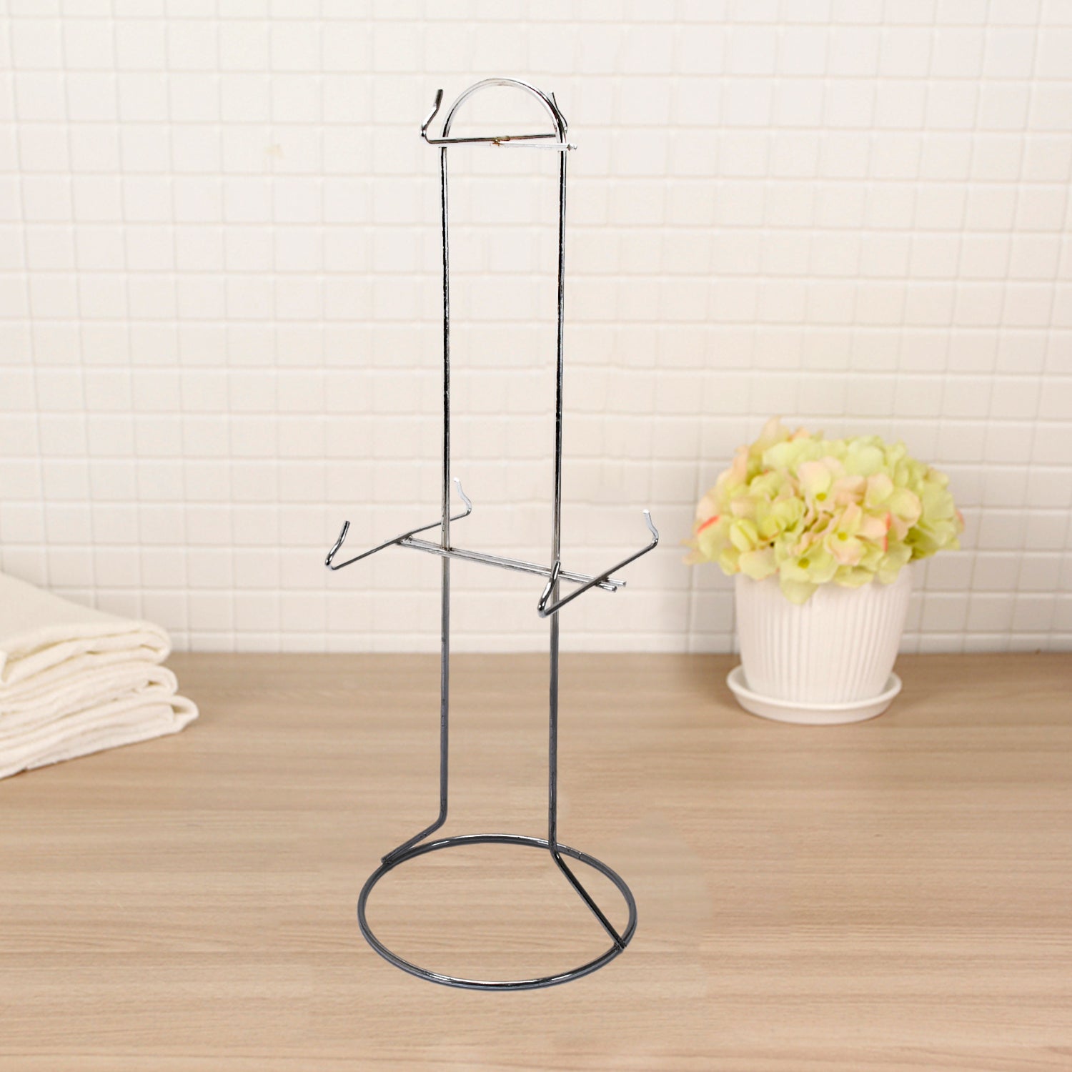 5251 Stainless Steel Kitchen Size Cup Stand Steel Cup Stand with 6 Hooks for Cups