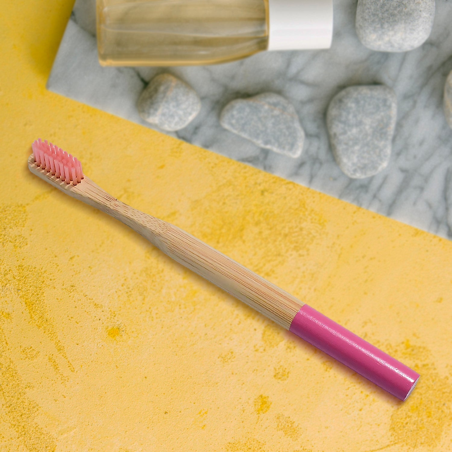 13030 Bamboo Wooden Toothbrush Soft Toothbrush Wooden Child Bamboo Toothbrush Biodegradable Manual Toothbrush for Adult, Kids (15 pcs set / With Round Box)