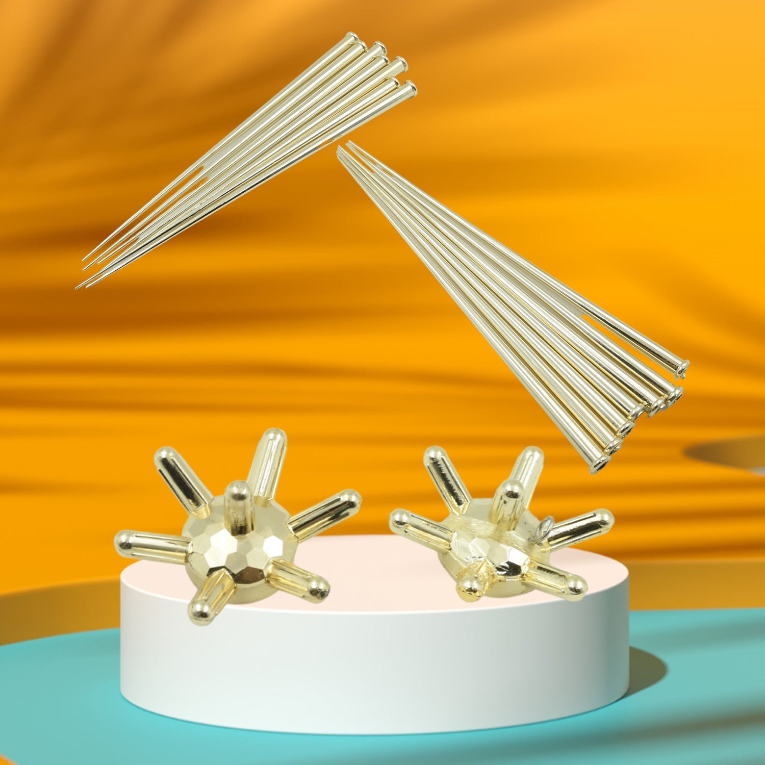 3D Gold Star Hanging Decoration Star, Acrylic Look Hanging Luminous Star for Windows, Home, Garden Festive Embellishments for Holiday Parties Weddings Birthday Home Decoration ( Big / Medium, Small )