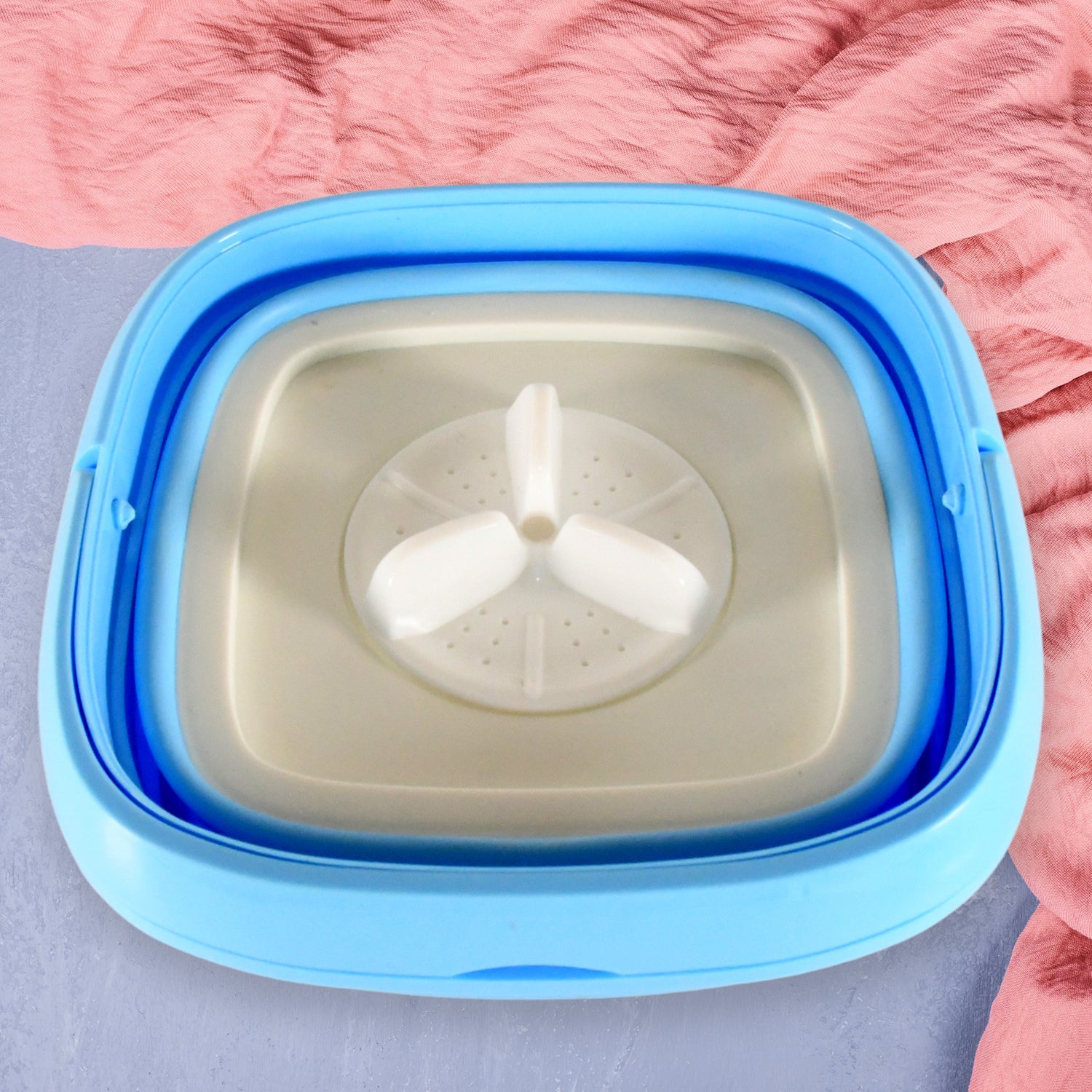 12679 Portable Washing Machine, Mini Folding Washer and Dryer Combo, for Underwear, Socks, Baby Clothes, Travel, Camping, RV, Dorm, Apartment