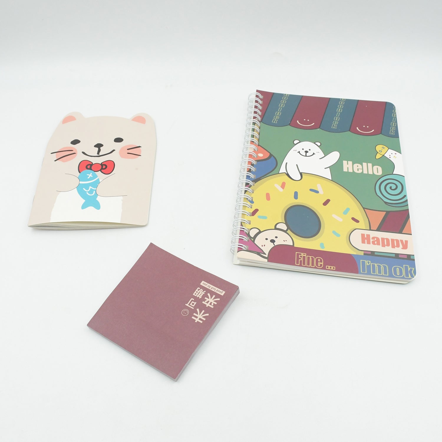 Cartoon Stationery Box Cartoon Design School Box Book , diary , Pen , Eraser, Sharpner , Sticker & Pen Refill Student Gift School box (1 box)