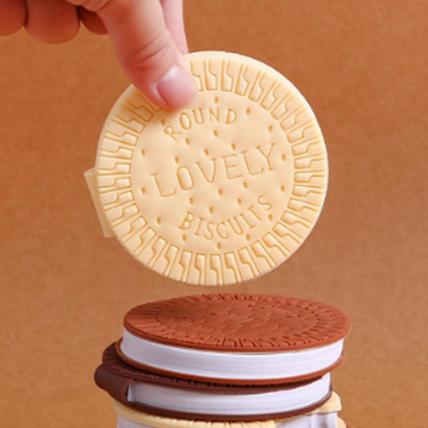 4144 Round Chocolate Diary Notebooks Original Chocolate Smell Writing Practice Book Early Learning Copybook Premium Chocolate Book ( 1Pc Book )