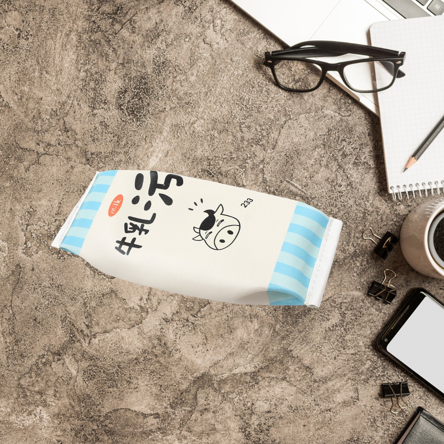 7805 Pencil Box Case Pouch Perfect for School, College, and Office Use Stationery Pouch for School