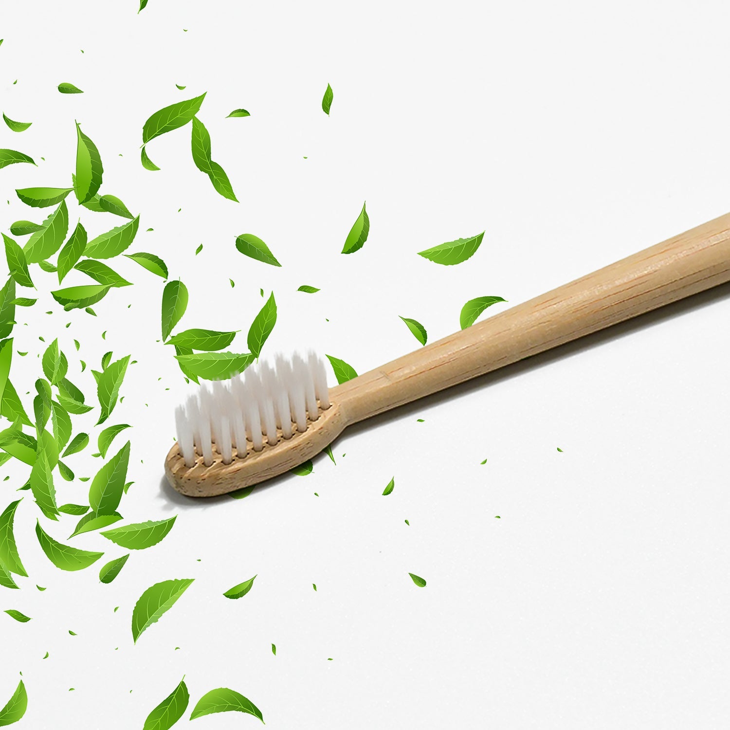 13031 Bamboo Wooden Toothbrush Soft Toothbrush Wooden Child Bamboo Toothbrush Biodegradable Manual Toothbrush for Adult, Kids (15 pcs set / With Round Box)