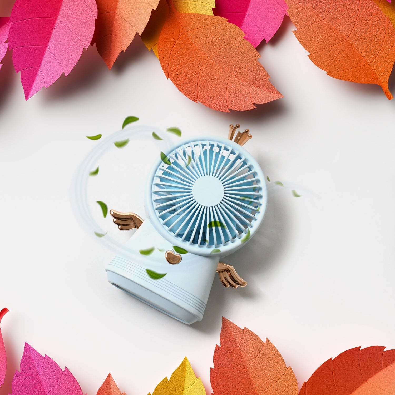 17791 Cute Electric Mini Handheld Fan, Portable USB Rechargeable Mini Fan for Home, Office, Travel and Outdoor Use (1 Pc)