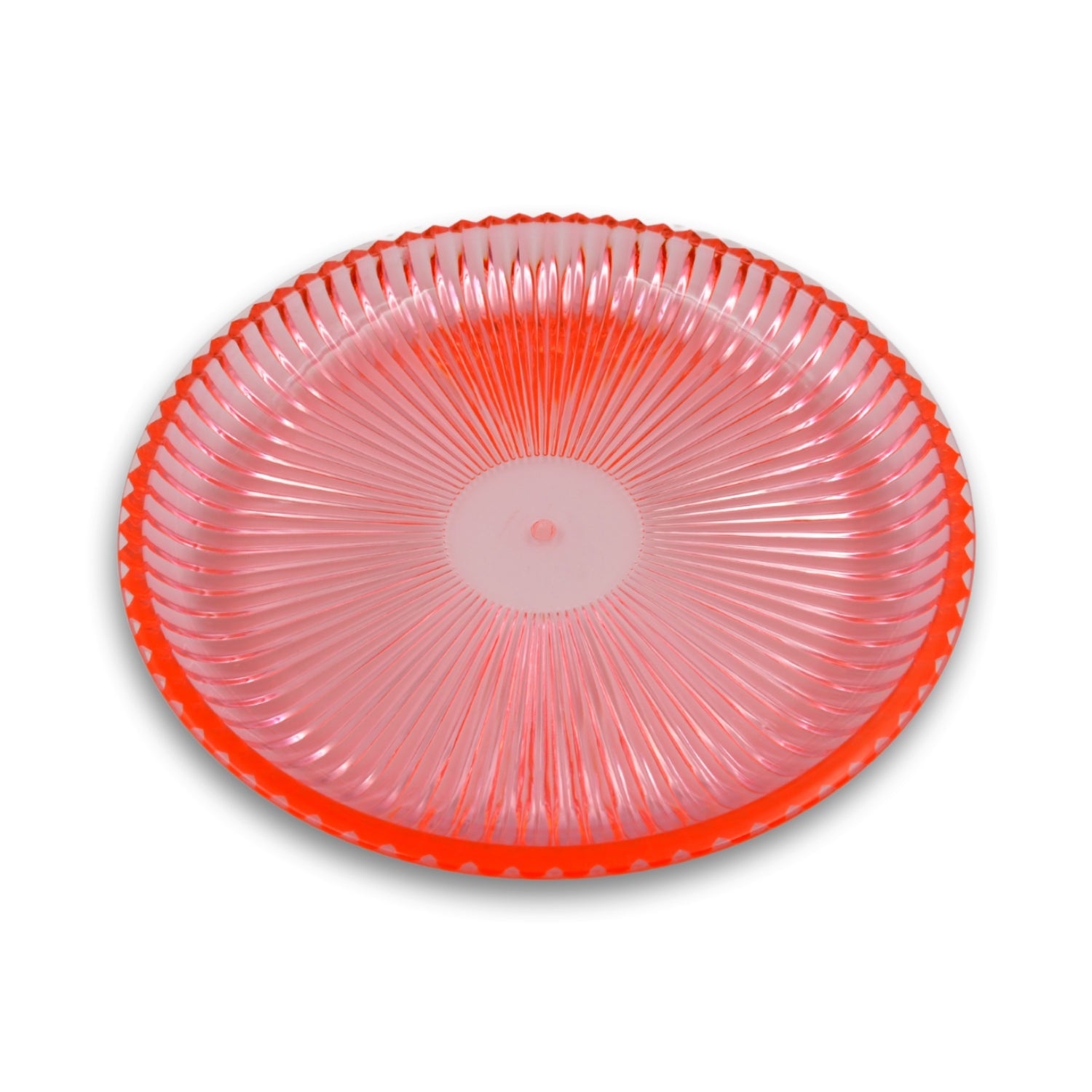 Round Plastic Dinner Plate / Tray / Snacks / Breakfast Plate friendly Plastic Plate for Kids Party Supplies Birthday Holiday Party Dinnerware Supplies (1 Pc)