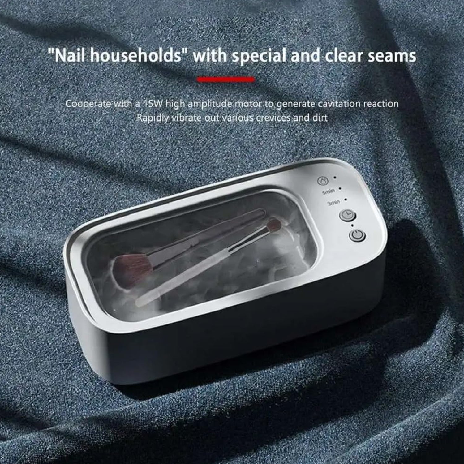 12916 Ultrasonic Jewelry, Cleaner, Ultrasonic Cleaning Machine, Portable Jewelry Cleaning Machine for Jewelry, Ring, Silver, Retainer, Glasses, Watches, Coins, High Frequency Vibration Machine google/ optical cleaner machine (USB Operated)