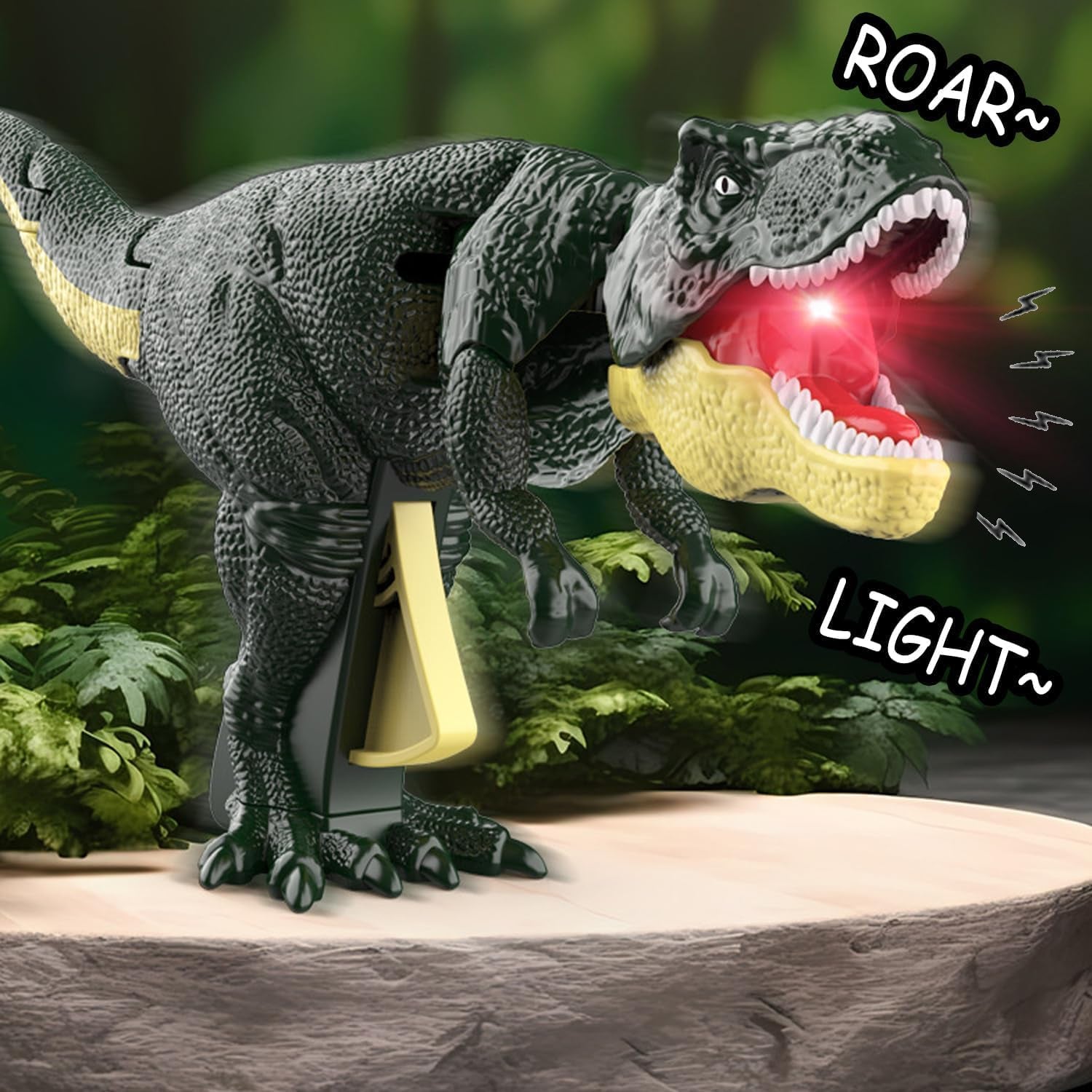 17969 Dinosaur Roaring Toys Trigger, Dinosaurs Toys with Dinosaur Sound Lighting Model Vibrating Head Moving (3 + Years / 1 Pc)