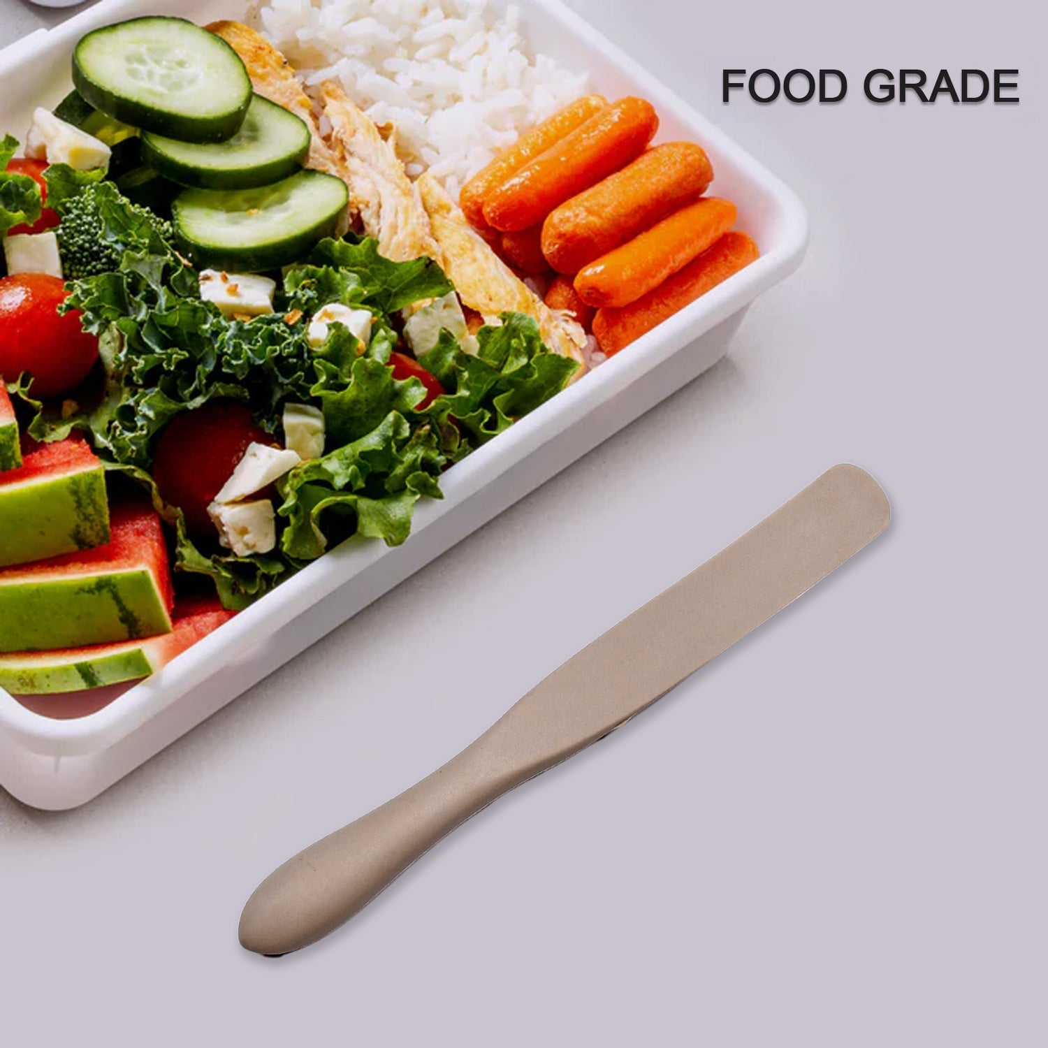 5420 SILICON NON-STICK HEAT RESISTANT KITCHEN BUTTER KNIFE SPATULA PREMIUM SILICON ITEM SPATULA (21CM)