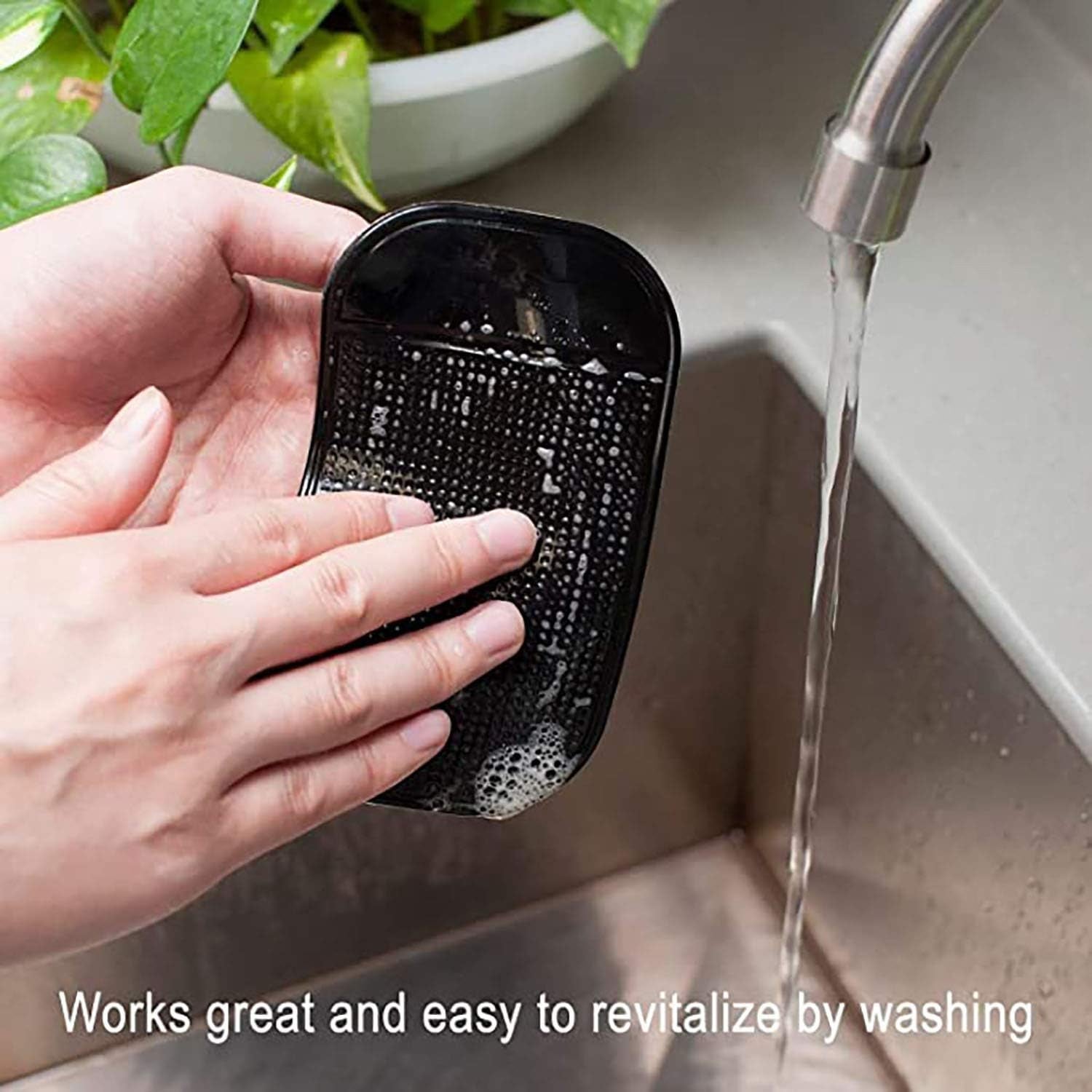 4303 Car Non-Slip Mat Car Holder, Non-Slip Mat Anti-Slip Car Gel Pads Adhesive Mat Non-Slip Mat Car Dashboard for Other Equipment such as Mobile Phones Keys Glasses (1 Pc)