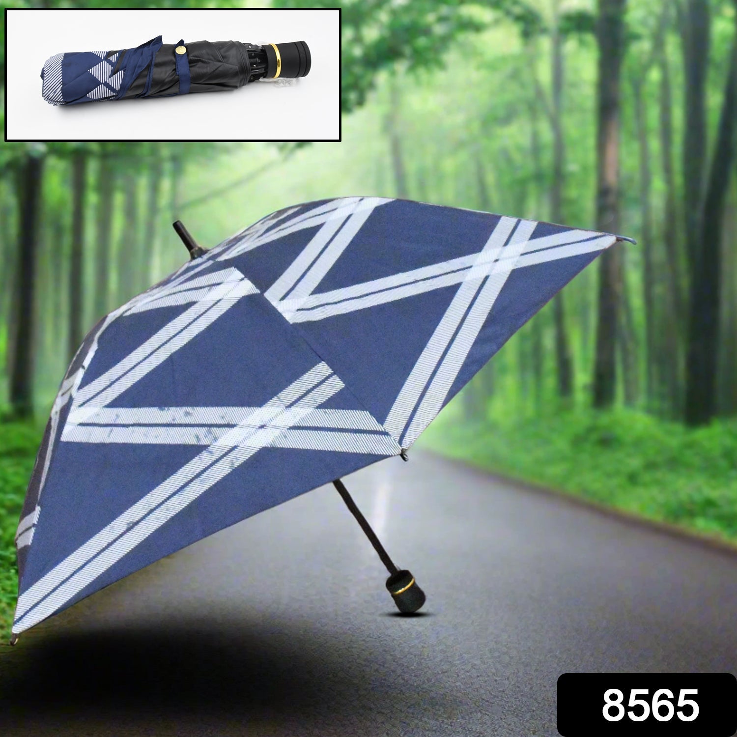 8565 3-Fold Umbrella Summer Sun and Rain Protection Foldable Cute Umbrella || UV Protection Rain Sun Umbrella || Travel Accessories || Umbrella for Children, Girls, and Boys (1 Pc)