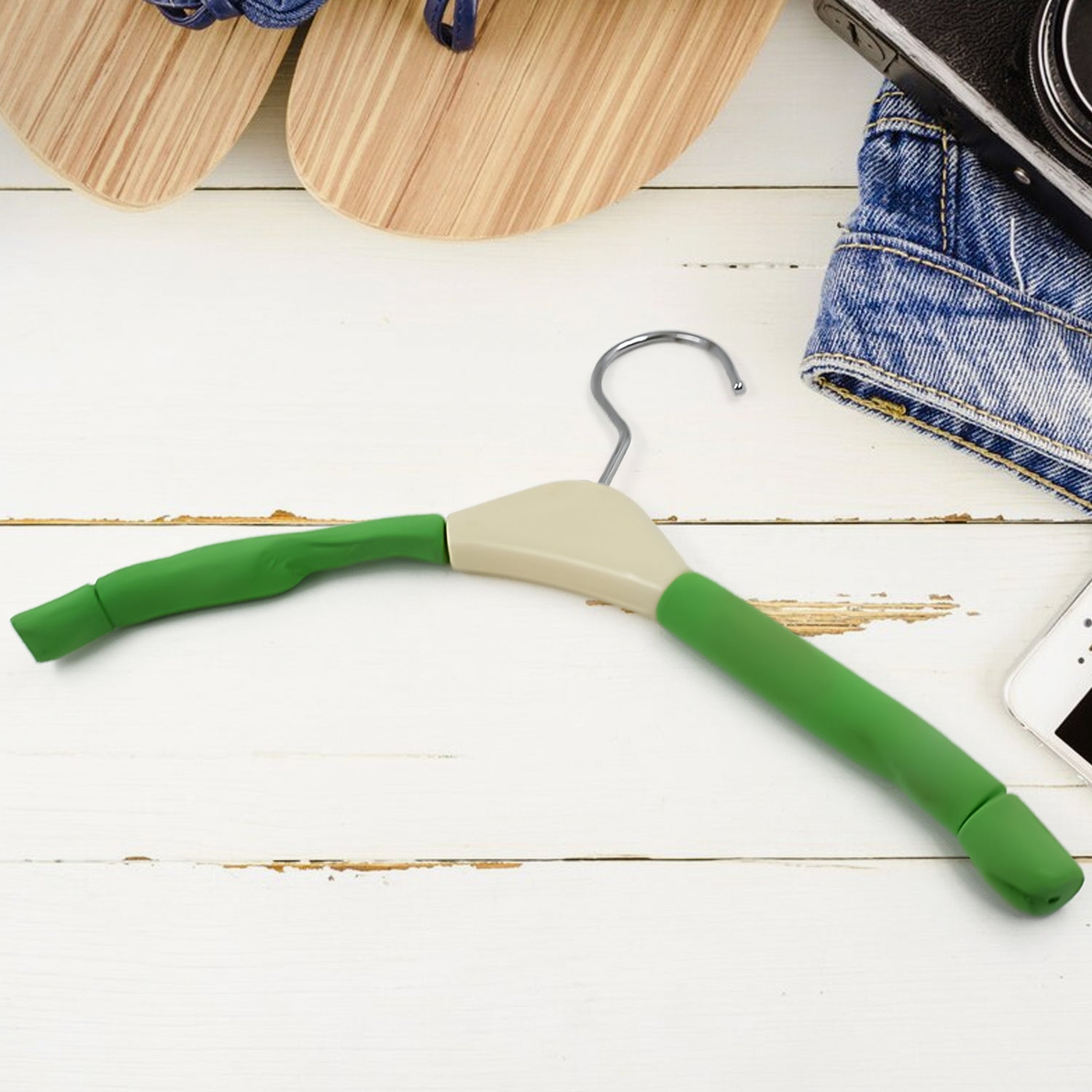 Solid Sponge Hanger Non-Slip Hanger Home No Trace Clothes Hanging Pants Clip Clothing Store Hangers, Clothes Hanger for Closet Wedding Dress Women, Men, Children Clothing (1 Pc / Mix Color)