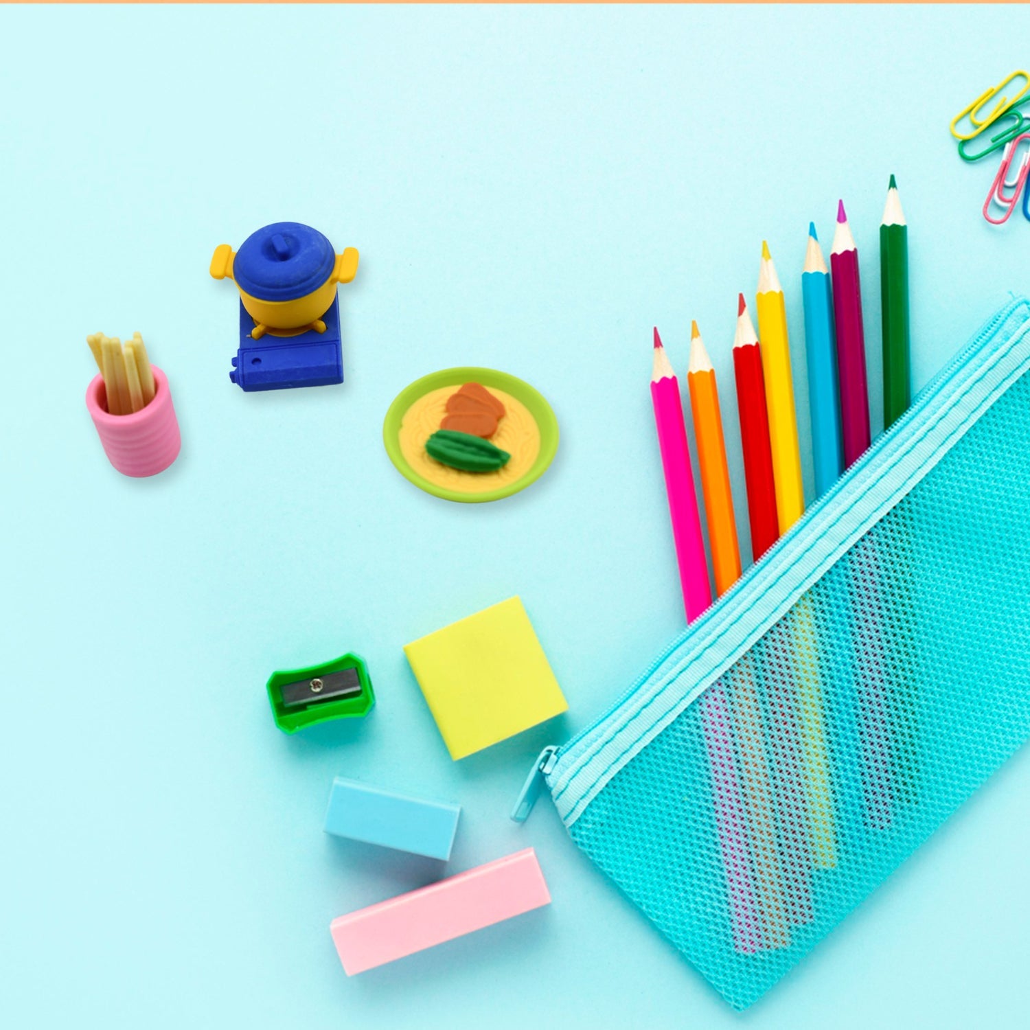 4574 Kitchen Appliances Shape Eraser, Mini Eraser Simulated Cookware Creative Cute Novelty Eraser, Children Day, Birthday Return Gifts for Kids, Childrens, Boys, Girls Kitchen Utencils Set Shaped Erasers Set Pack of 6