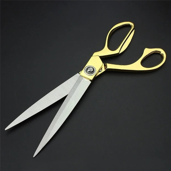 Stainless Steel Tailoring Scissor Sharp Cloth Cutting for Professionals (Golden)