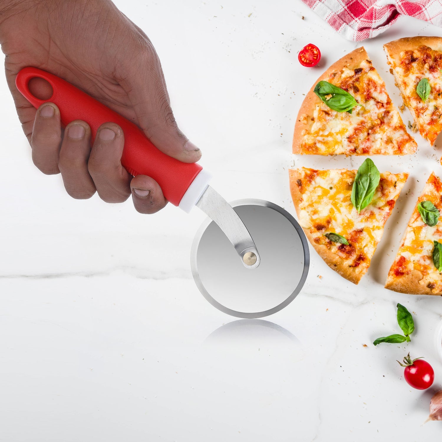 8707 Ganesh GANESH PIZZA / PASTRY CUTTER Wheel Pizza Cutter (Stainless Steel)