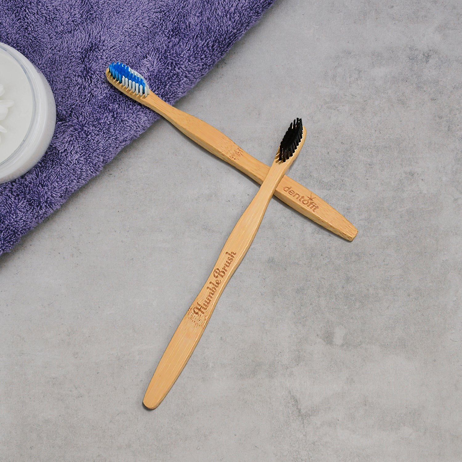 13032 Bamboo Wooden Toothbrush Soft Toothbrush Wooden Child Bamboo Toothbrush Biodegradable Manual Toothbrush for Adult, Kids (15 pcs set / With Round Box)