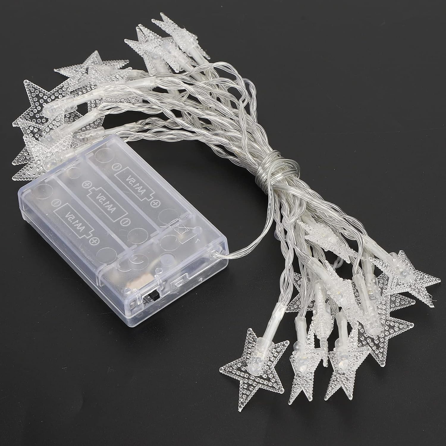 6603 28 LED / Star 3.9 Meter Star Shape Led Light Battery Operated with Flashing Modes for Home Decoration, Kids Room, Waterproof Diwali & Wedding LED Christmas Light Indoor and Outdoor Light ,Festival Decoration (Multicolor Battery Not Included 3.9Mtr)